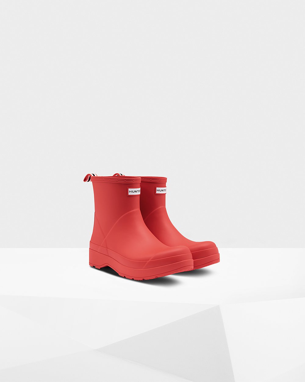 Play Botas Hunter Hombre - Original Short Rain - Rojos - AQEFLWT-41